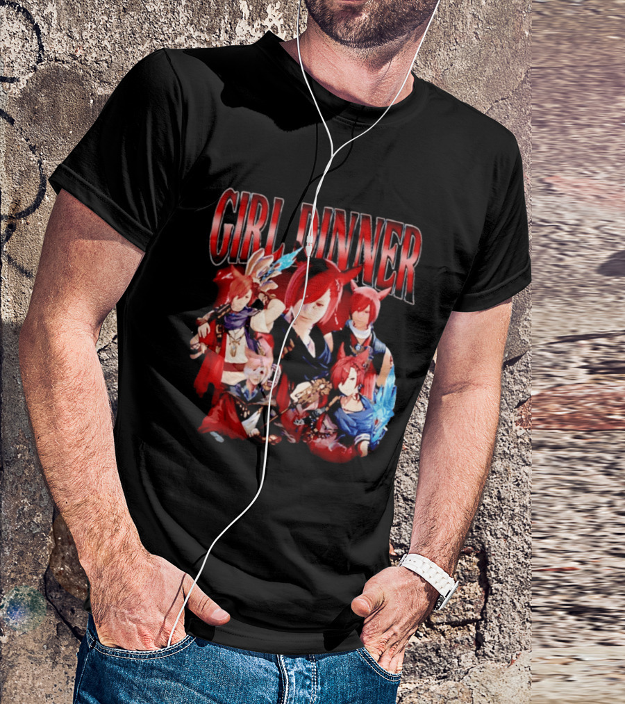 Girl Dinner Anime Character Compilation T-Shirt