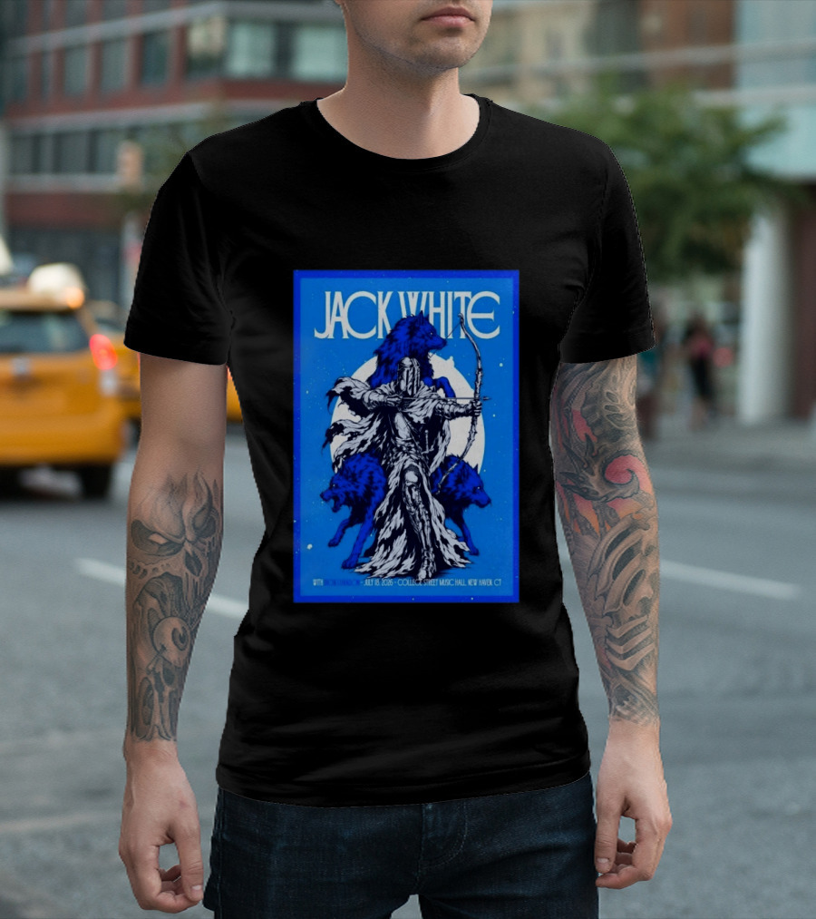 Jack White Concert July 18 2026 College Street Music Hall New Haven CT Event With Wolves And Archer T-Shirt