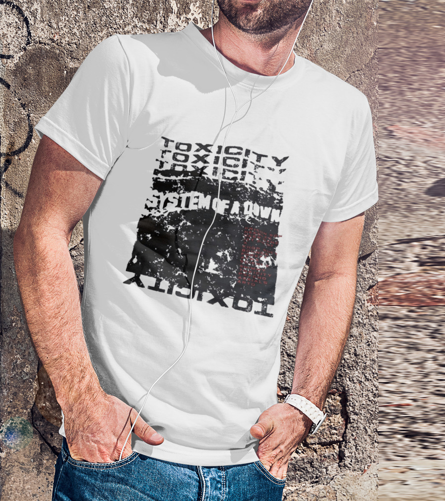 System Of A Down Toxicity Album Tracklist Prison Song Needles Deer Dance Chop Suey Bounce Forest Aerials Arto T-Shirt