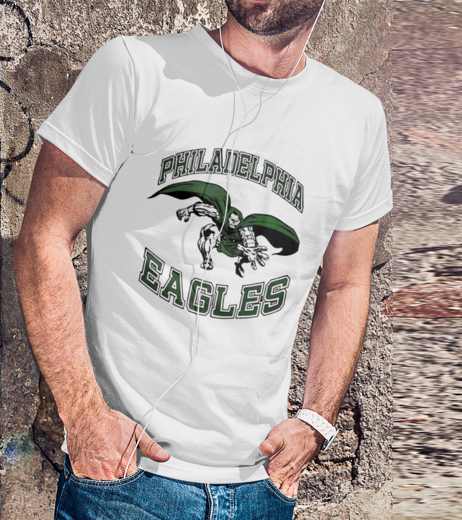 Philadelphia Eagles 2026 Doom Football Fan Gear T-Shirt