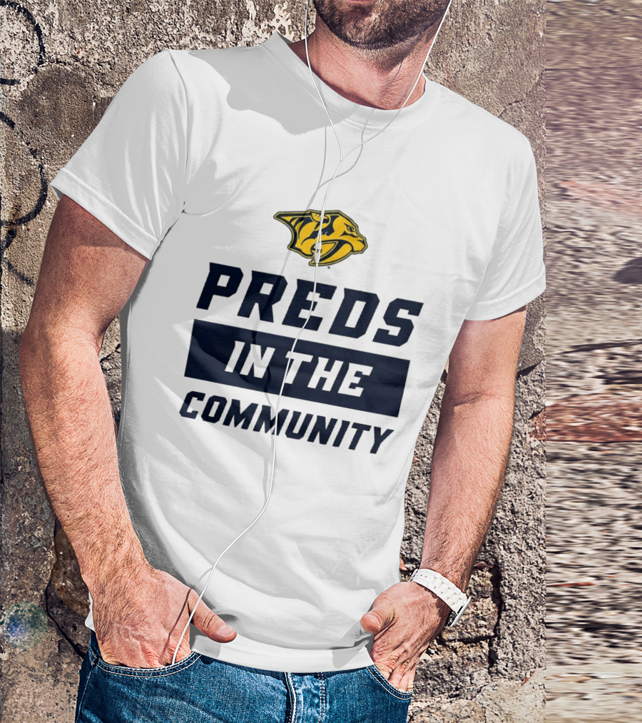 Nashville Predators 2026 Preds In The Community Initiative T-Shirt