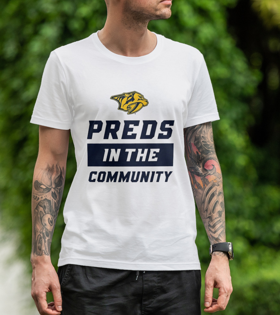 Nashville Predators 2026 Preds In The Community Initiative T-Shirt