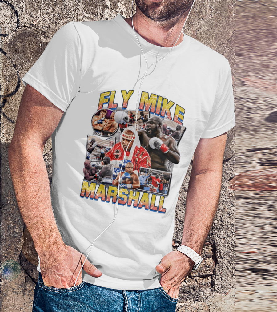 Fly Mike Marshall Boxing Heavyweight Boxer Gucci Kayo Giant Fighter Images T-Shirt