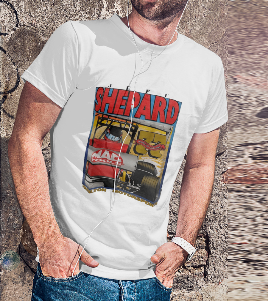 Jeff Shepard Mac Tools World Of Outlaws Racing Hamilton Motorsports T-Shirt