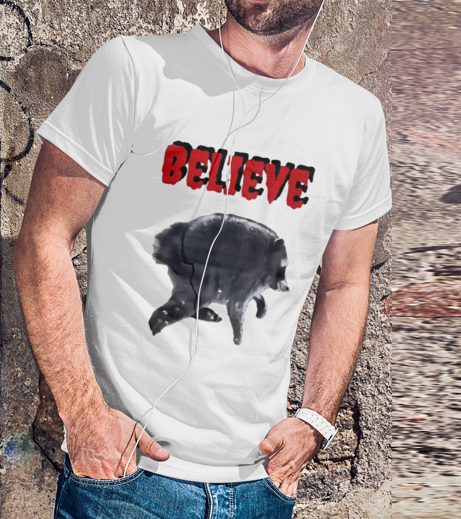 Jimothy Club Believe Raccoon T-Shirt