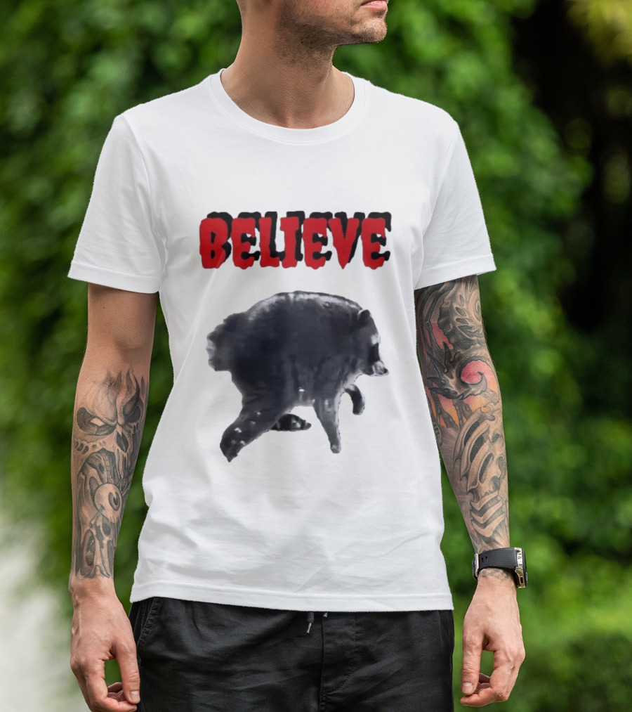 Jimothy Club Believe Raccoon T-Shirt