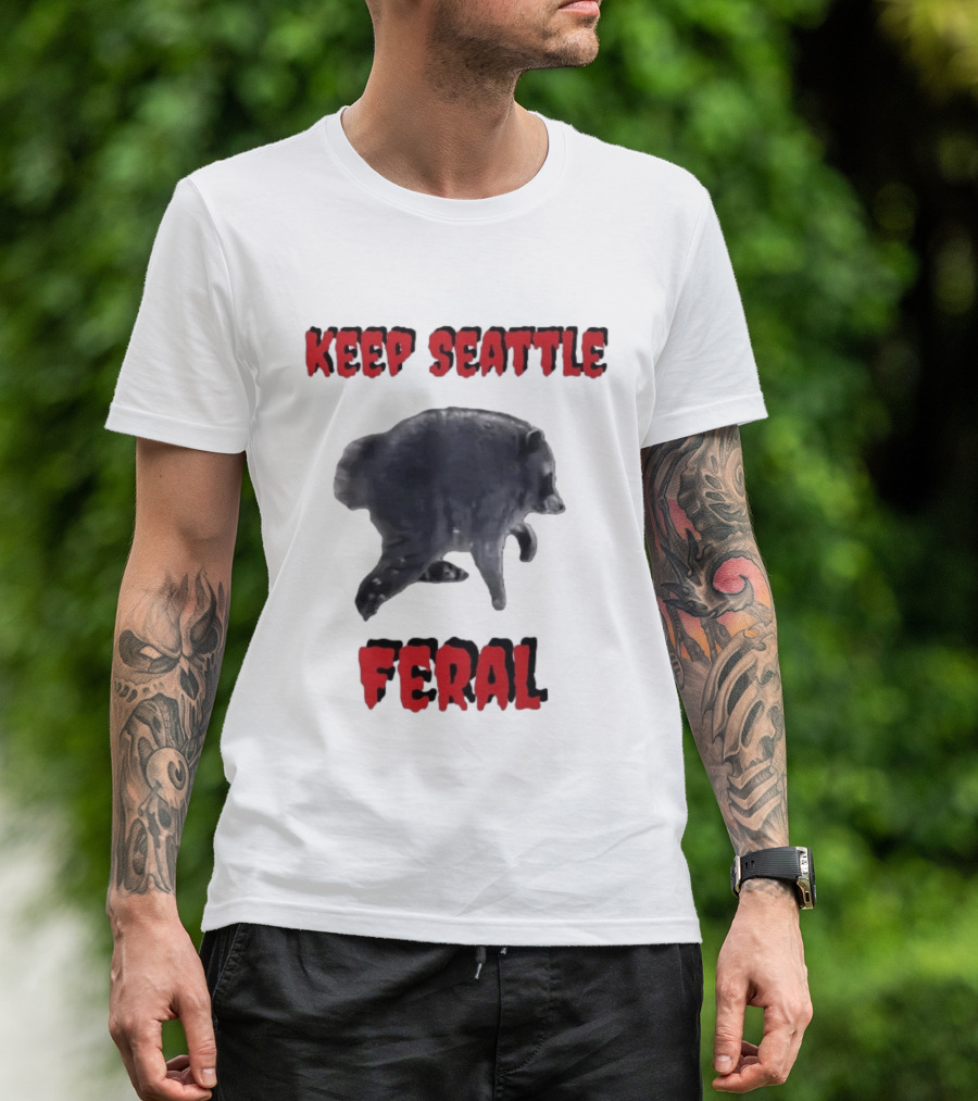 Jimothy Club Keep Seattle Feral Raccoon T-Shirt