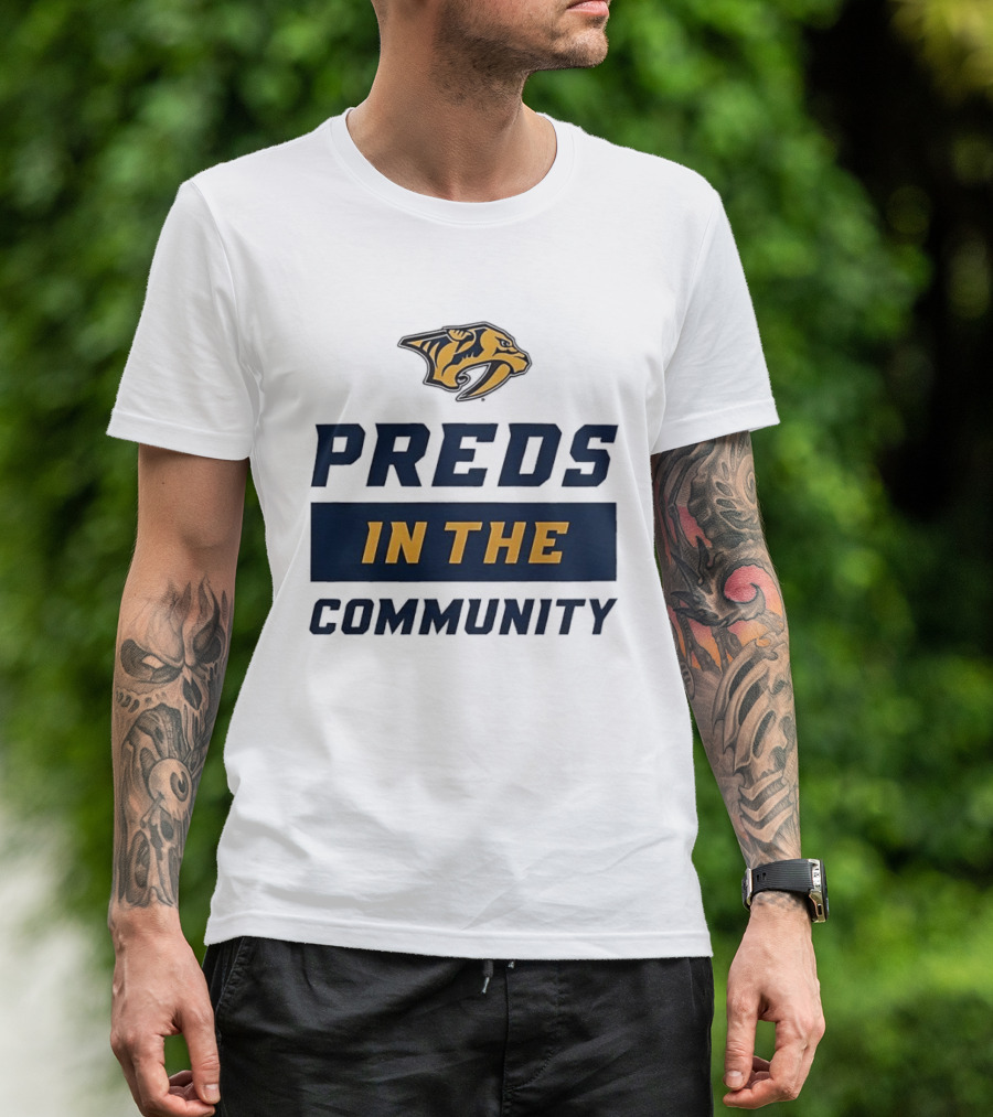 Nashville Predators Preds In The Community T-Shirt