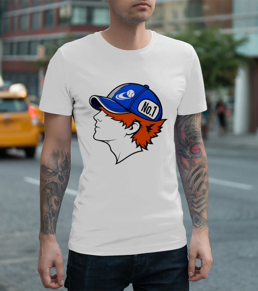 No1 Tennis Player Profile Athlete Sports Baseball Cap T-Shirt
