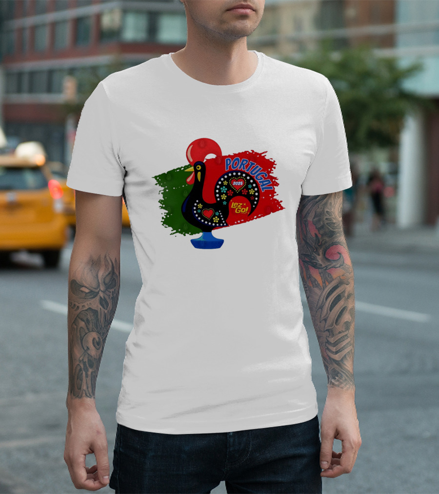 Portugal 2025 Lez Go Galo De Barcelos Rooster T-Shirt