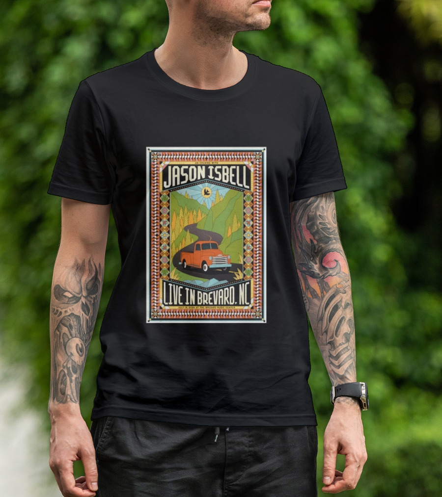 An Evening With Jason Isbell Live In Brevard NC July 19 2026 Brevard Music Center Tour T-Shirt