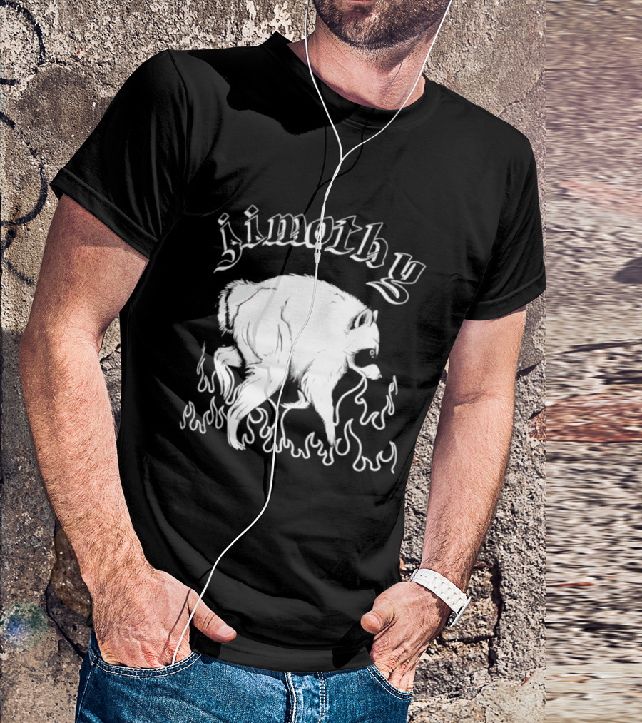 Jimothy The Ballard Raccoon Flame T-Shirt