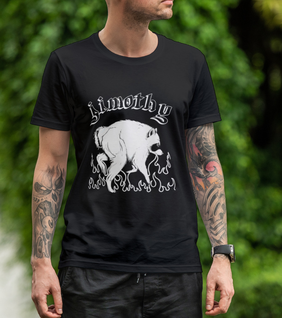 Jimothy The Ballard Raccoon Flame T-Shirt
