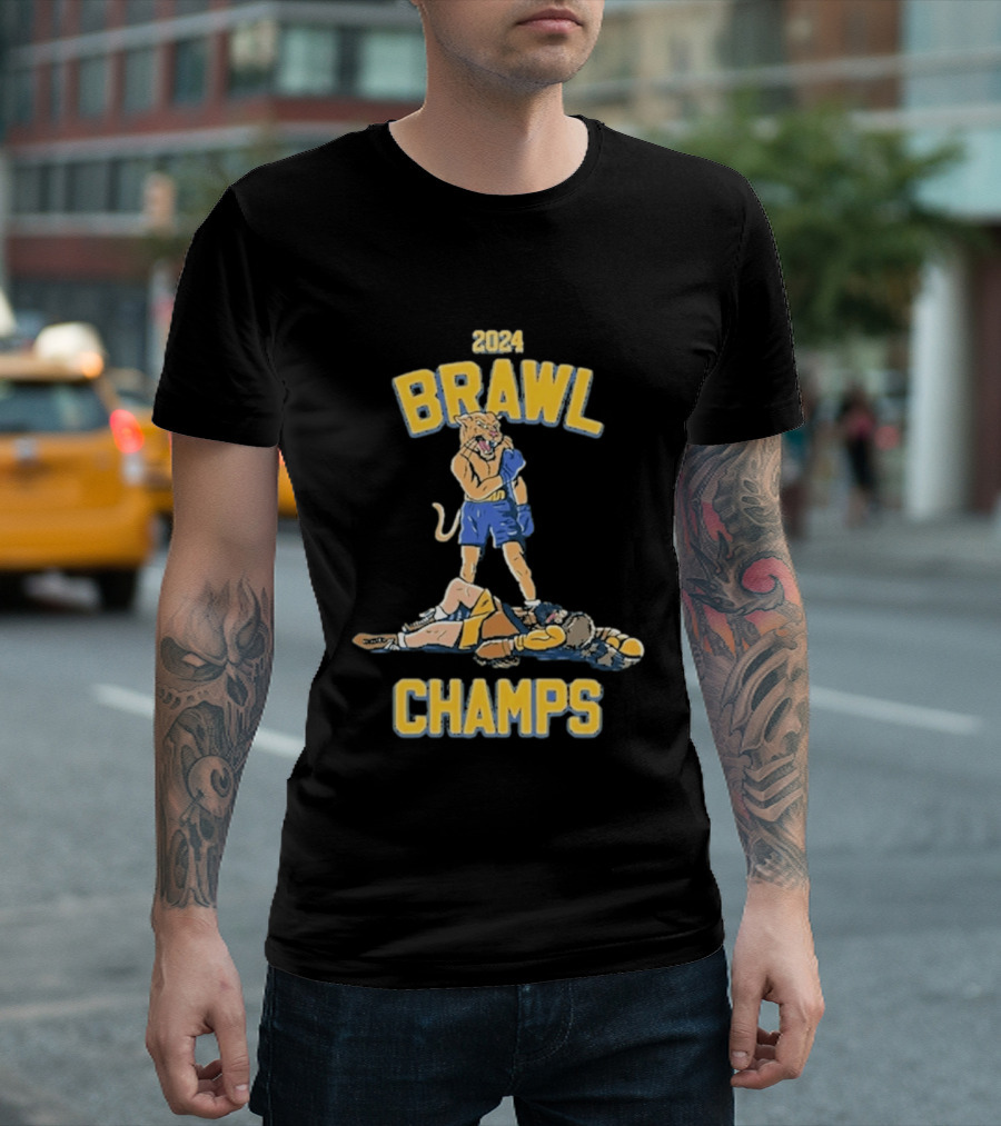 2024 Brawl Champs Boxing Cat Victory T-Shirt