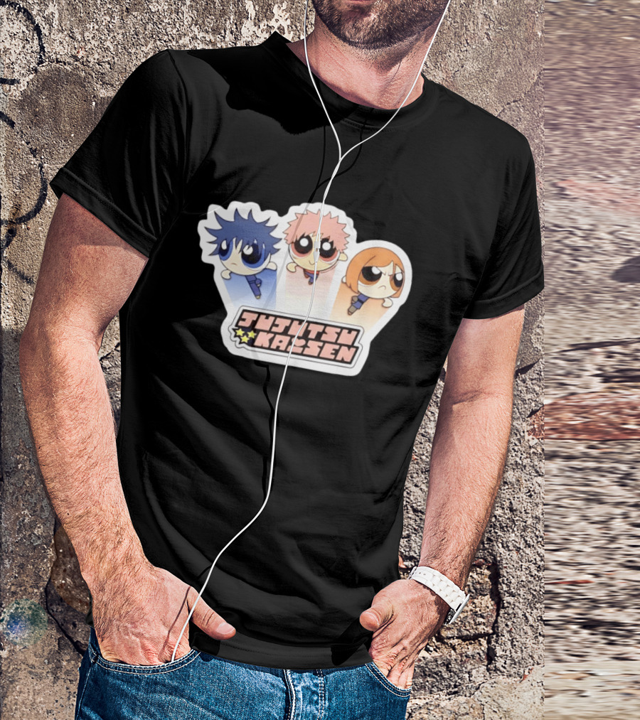 Jujutsu Kaisen Powerpuff Inspired Characters T-Shirt