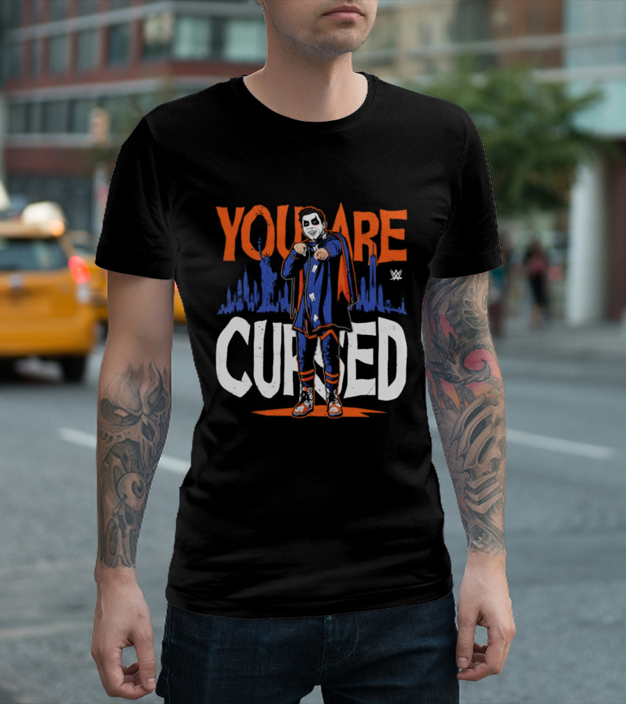 Danhausen WWE NYC You Are Cursed Skyline T-Shirt