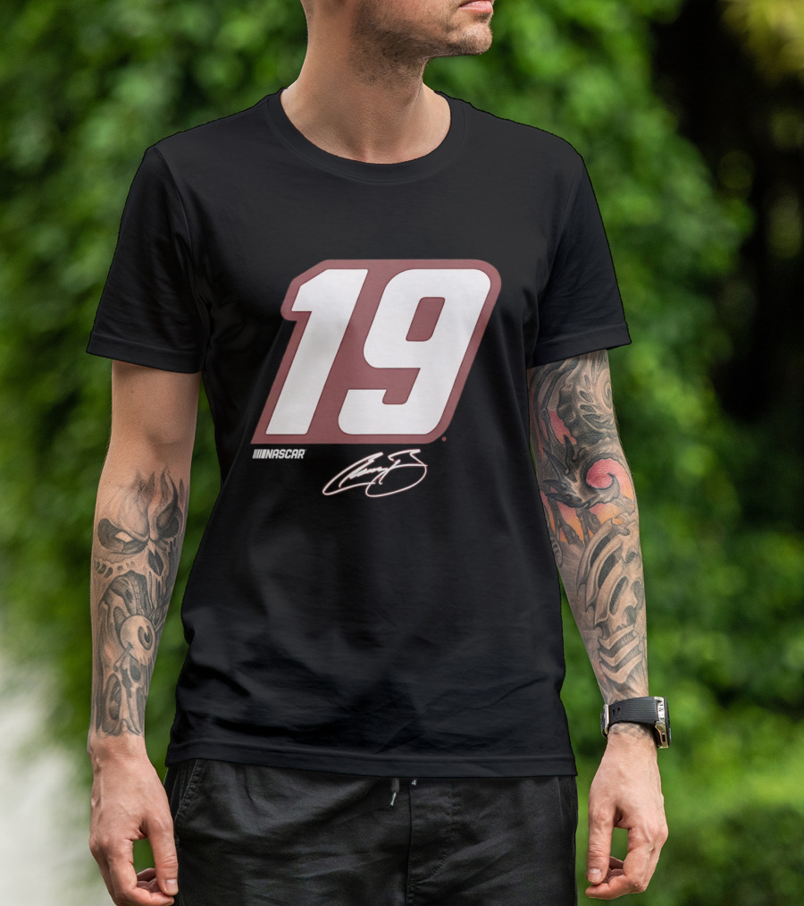 NASCAR Number 19 Racing Motorsport Signature Edition T-Shirt