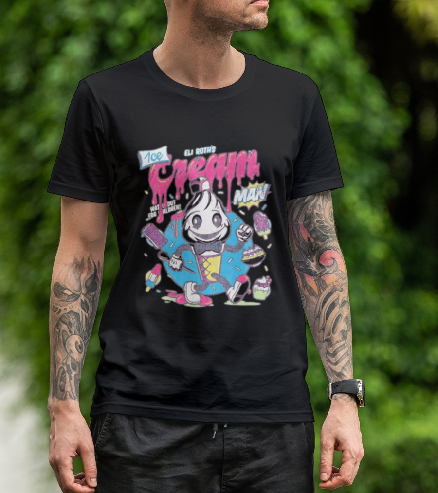 Eli Roth 1¢ Ice Cream Man Out For Children Colorful Cartoon T-Shirt