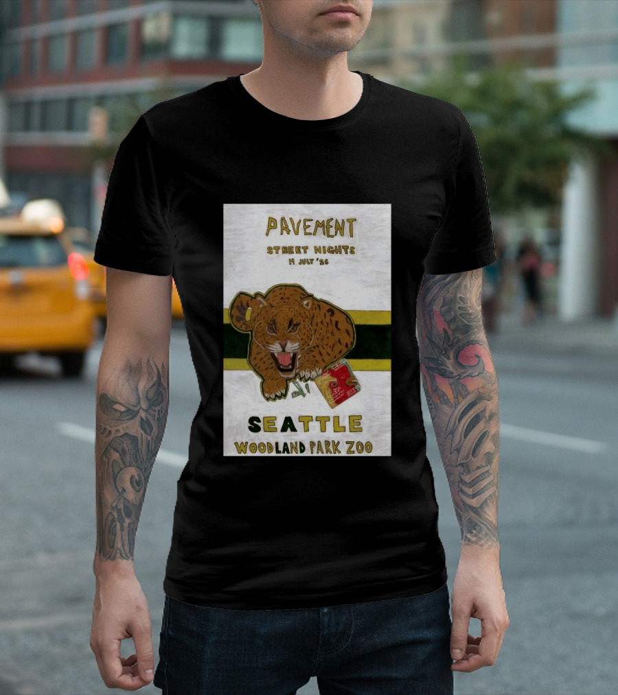 Pavement Street Nights Seattle Woodland Park Zoo July 19 2026 T-Shirt