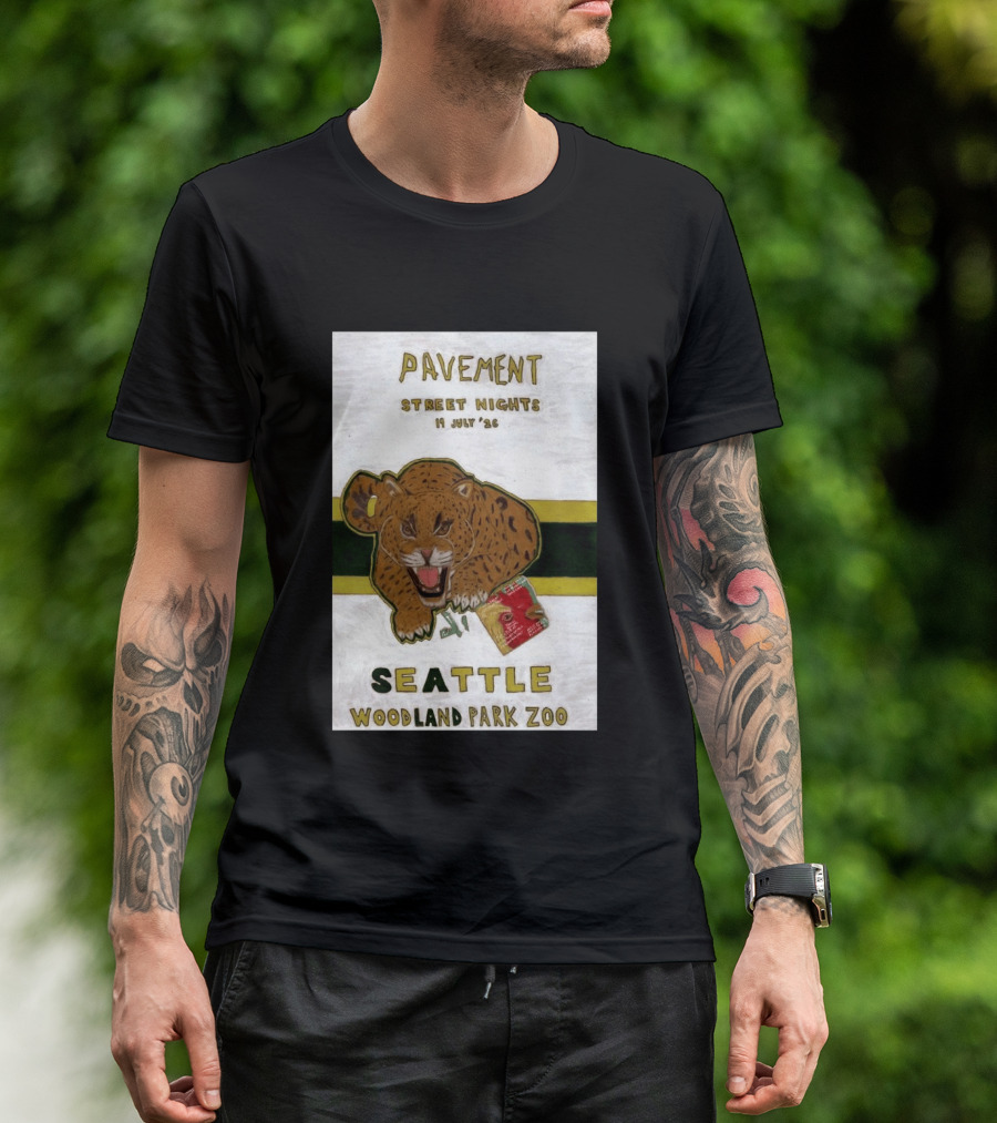 Pavement Street Nights Seattle Woodland Park Zoo July 19 2026 T-Shirt