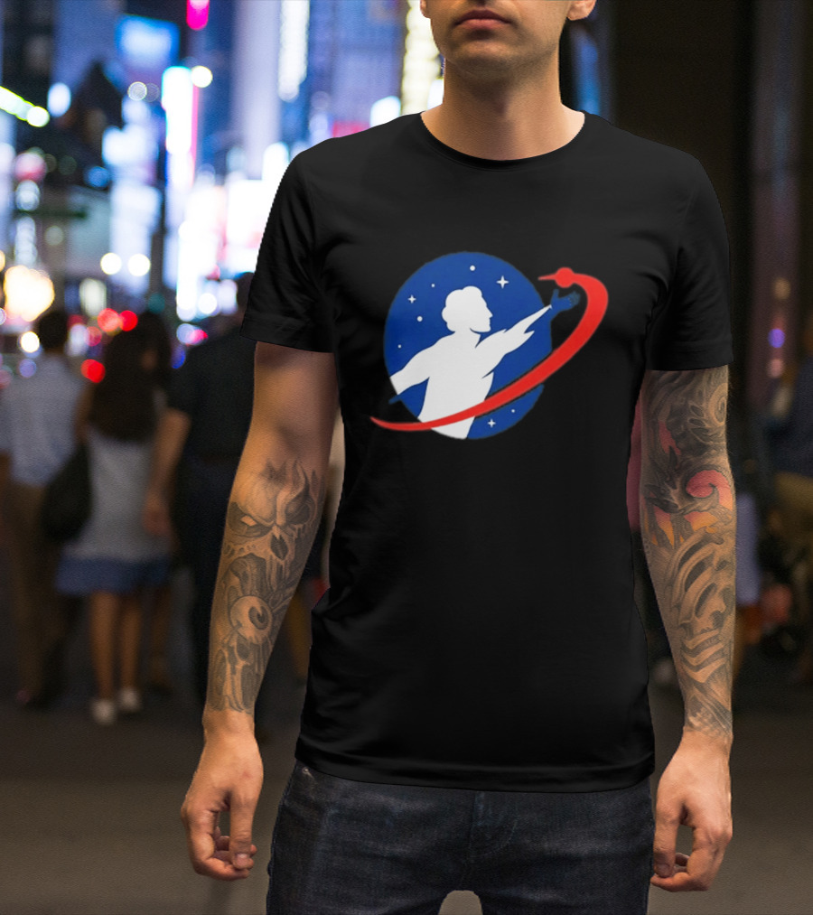 NASA Astronaut Space Exploration Promethean Action Patch T-Shirt