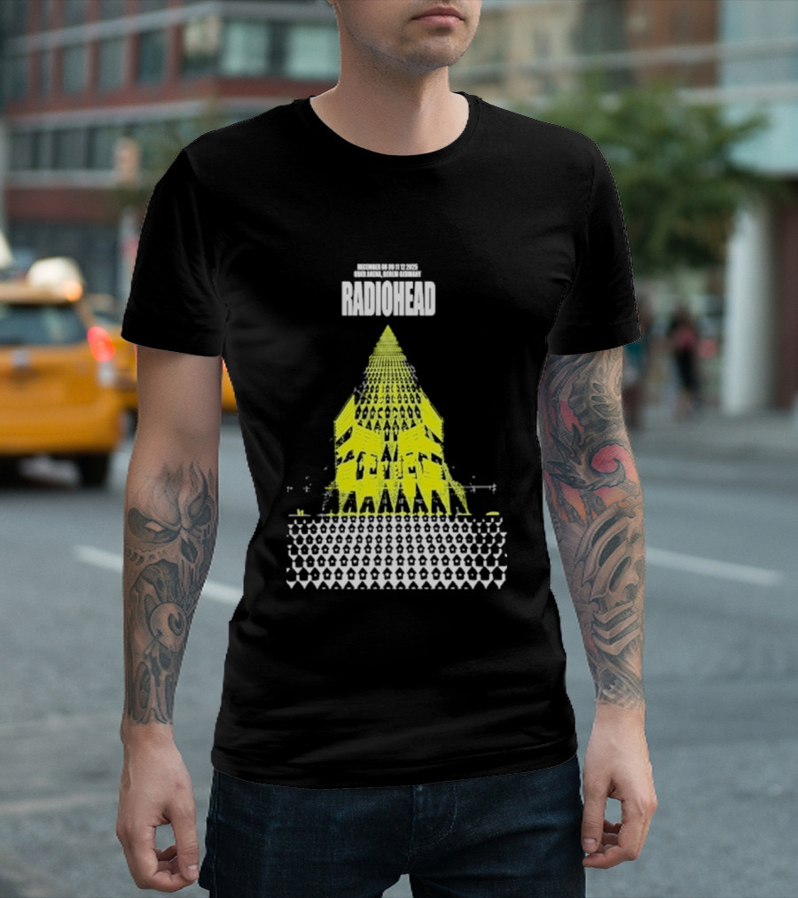 Radiohead Berlin 2025 Tour Dates Uber Arena Germany December 8 9 11 12 T-Shirt