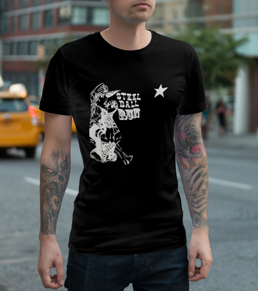 Steel Ball Run Gyro Zeppeli JoJo's Bizarre Adventure Star T-Shirt