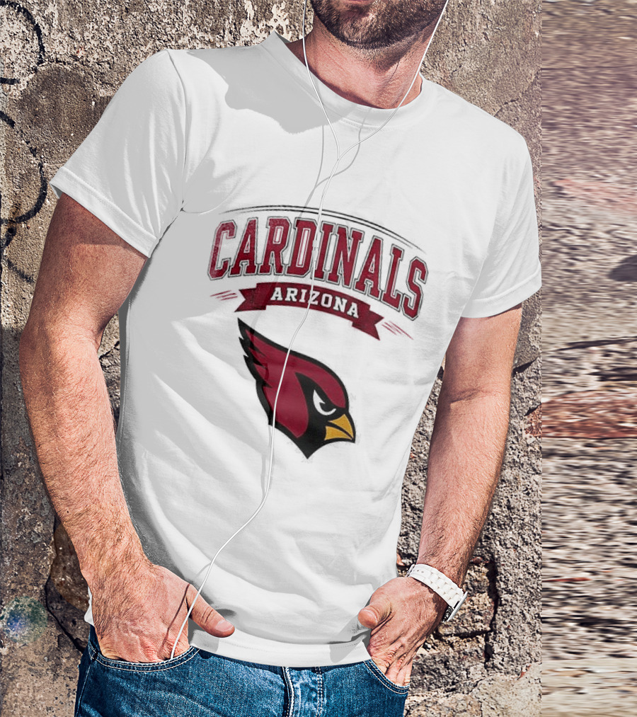 Arizona Cardinals Ghostface Running Football Combination T-Shirt