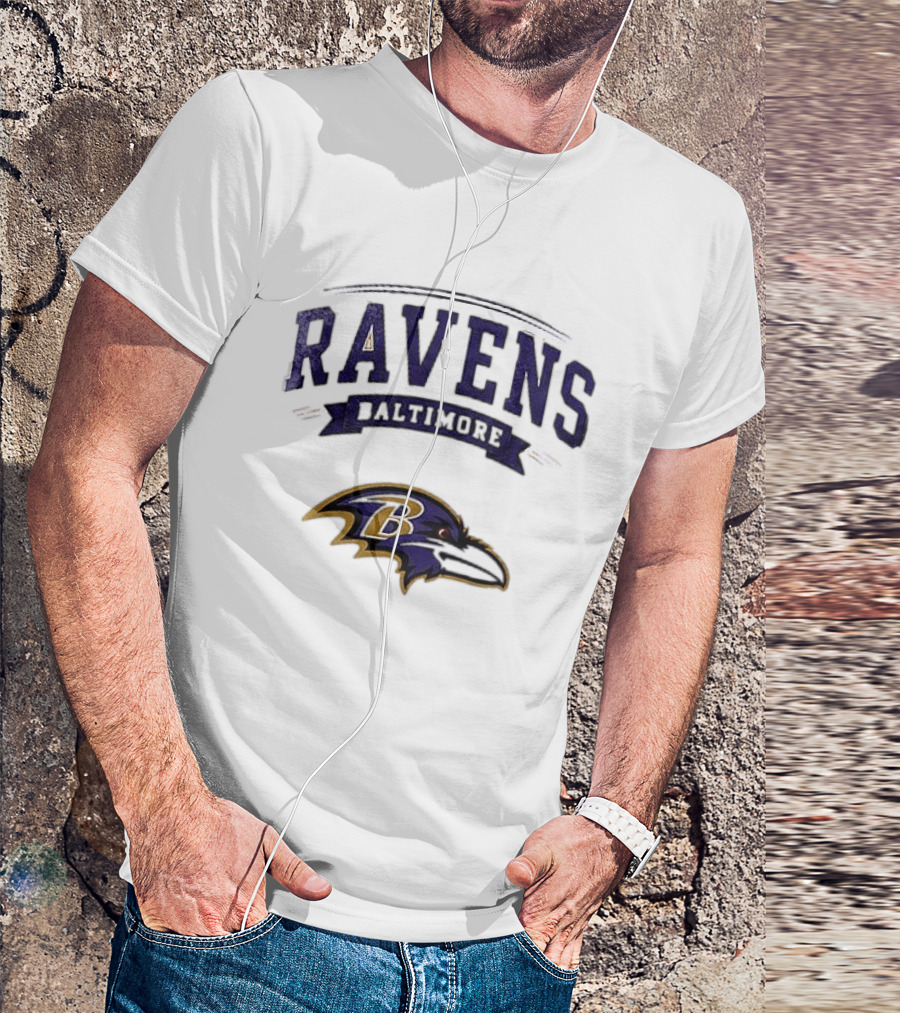 Baltimore Ravens Ghostface Running Football Ravens Baltimore T-Shirt