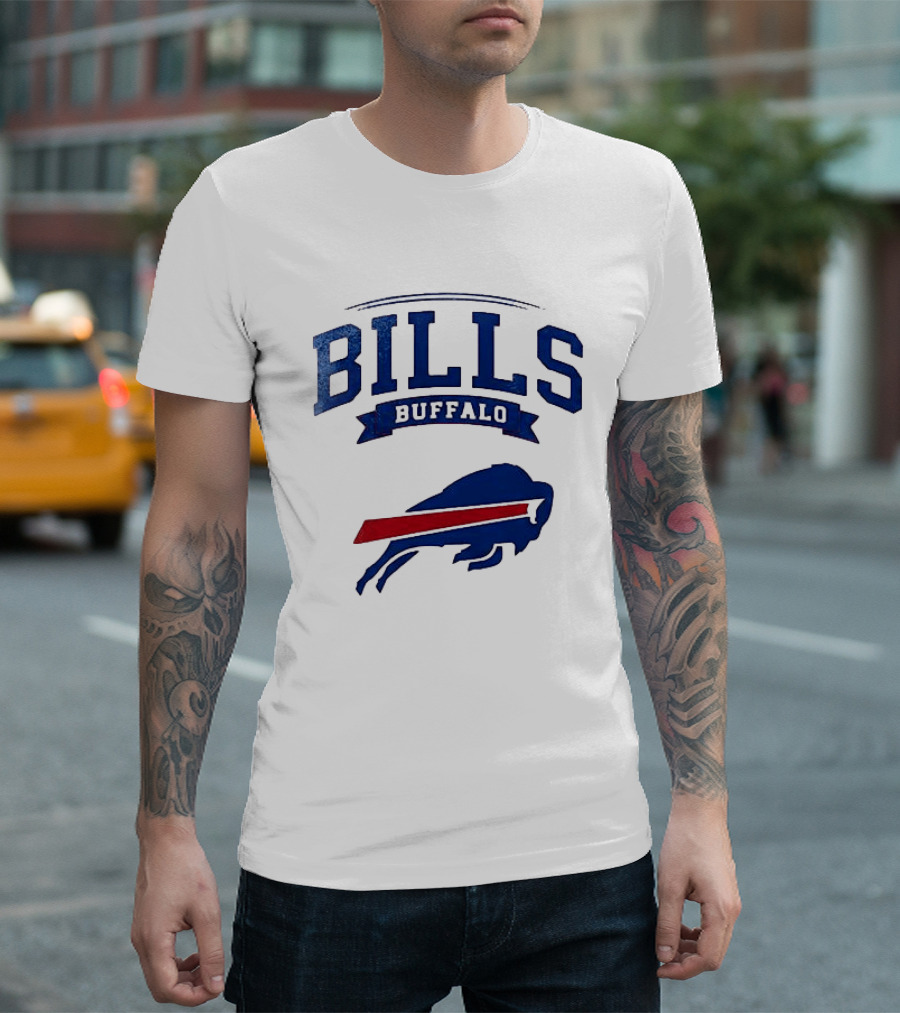 Buffalo Bills Ghostface Running Football T-Shirt