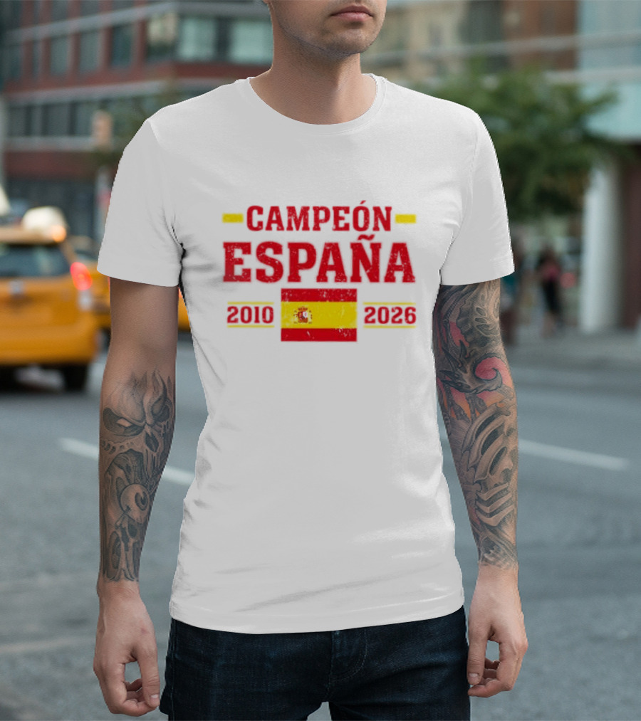 Campeón España 2010 2026 Spanish Flag T-Shirt