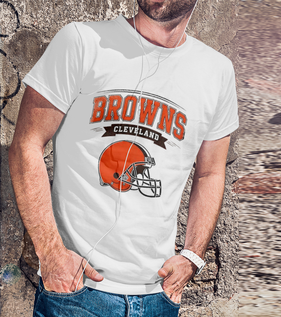 Cleveland Browns Ghostface Running Football Collaboration T-Shirt