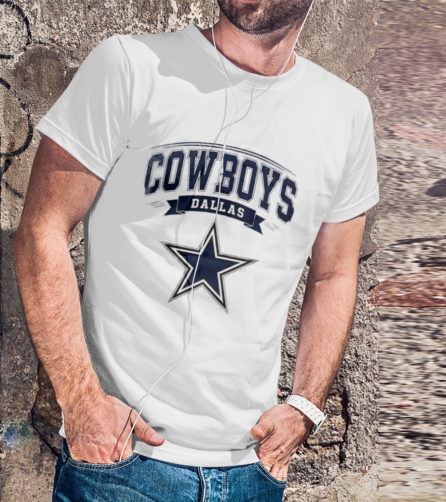 Dallas Cowboys Ghostface Running Football Collaboration Star T-Shirt