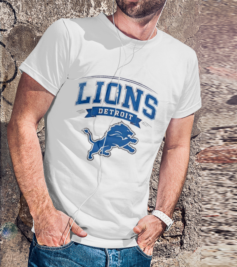 Detroit Lions Ghostface Running Football Fusion T-Shirt