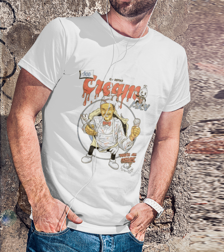 Eli Roth's Ice Cream Man You'll All Scream Scary Vintage Horror T-Shirt