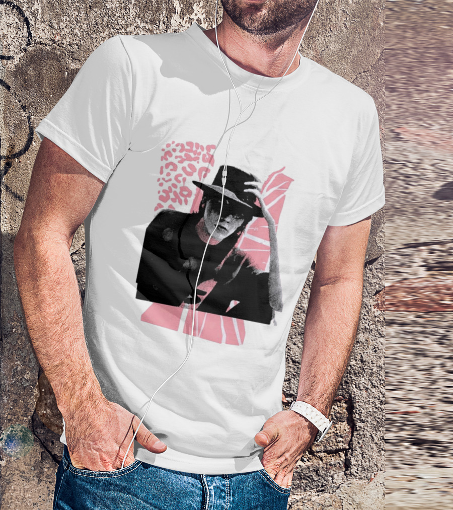 John Taylor Punk Masters Retro Style Hat And Femme Collage T-Shirt