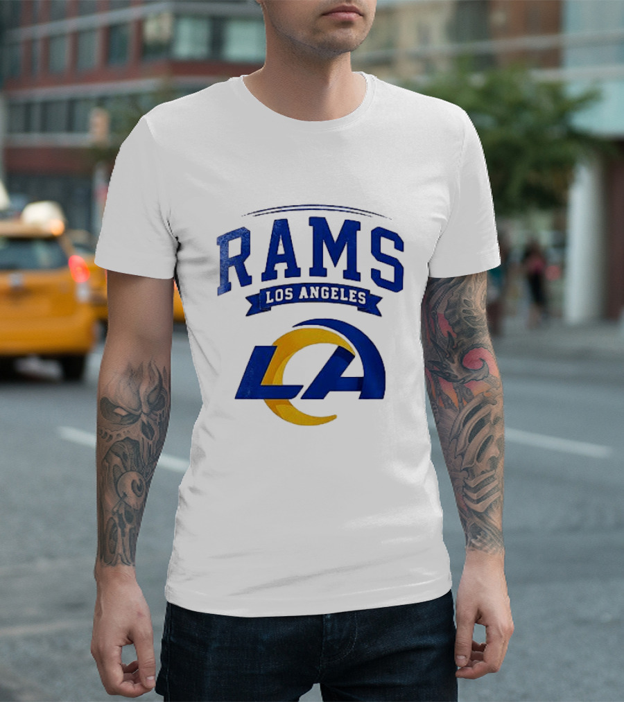 Los Angeles Rams Ghostface Running Football Collaboration T-Shirt