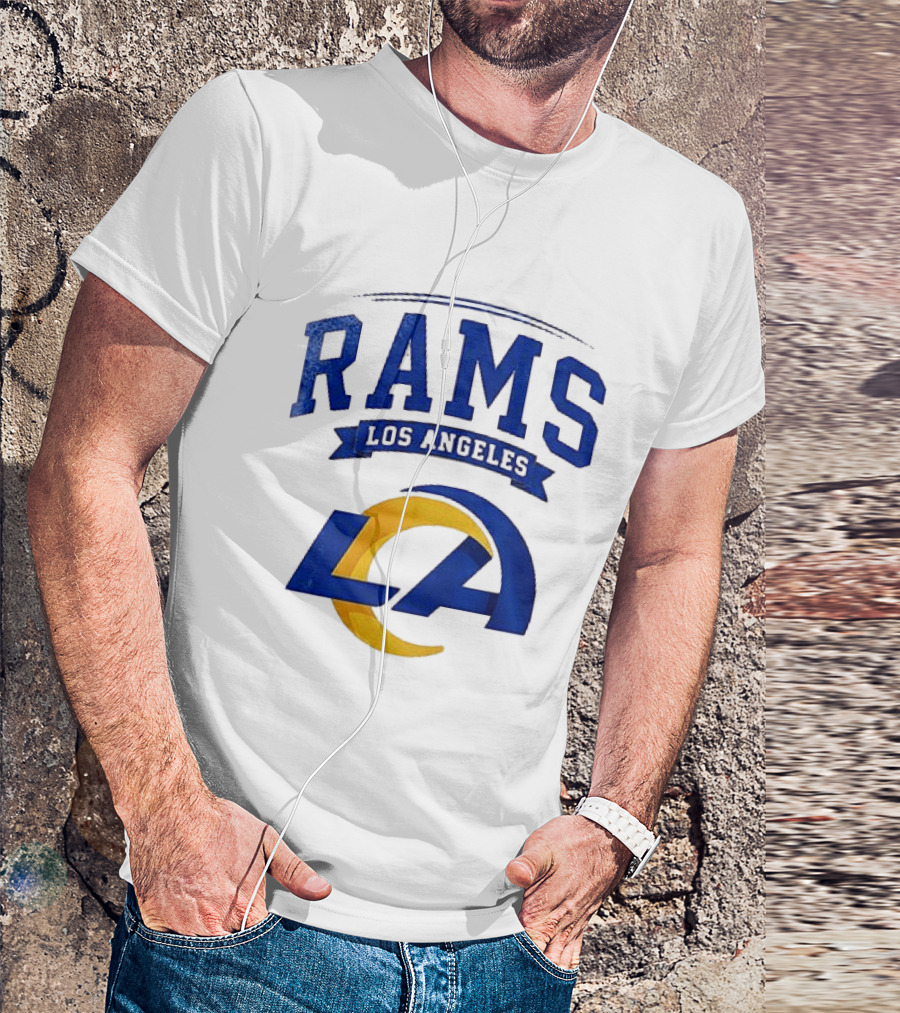 Los Angeles Rams Ghostface Running Football Collaboration T-Shirt