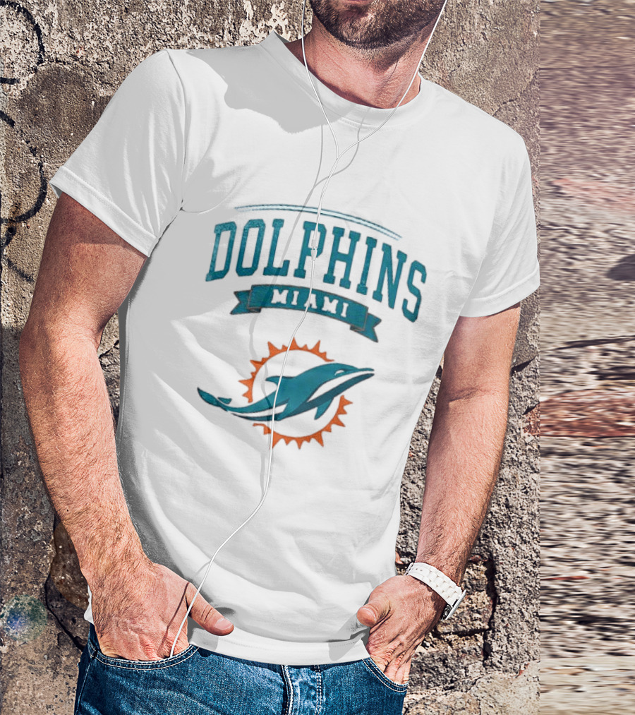 Miami Dolphins Ghostface Running Football Fan T-Shirt