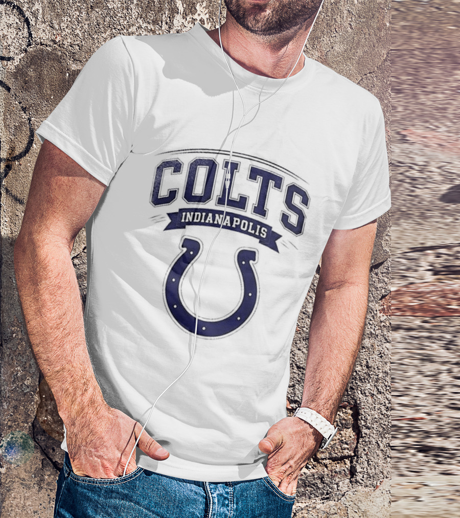 Indianapolis Colts Ghostface Running Football Collaboration T-Shirt