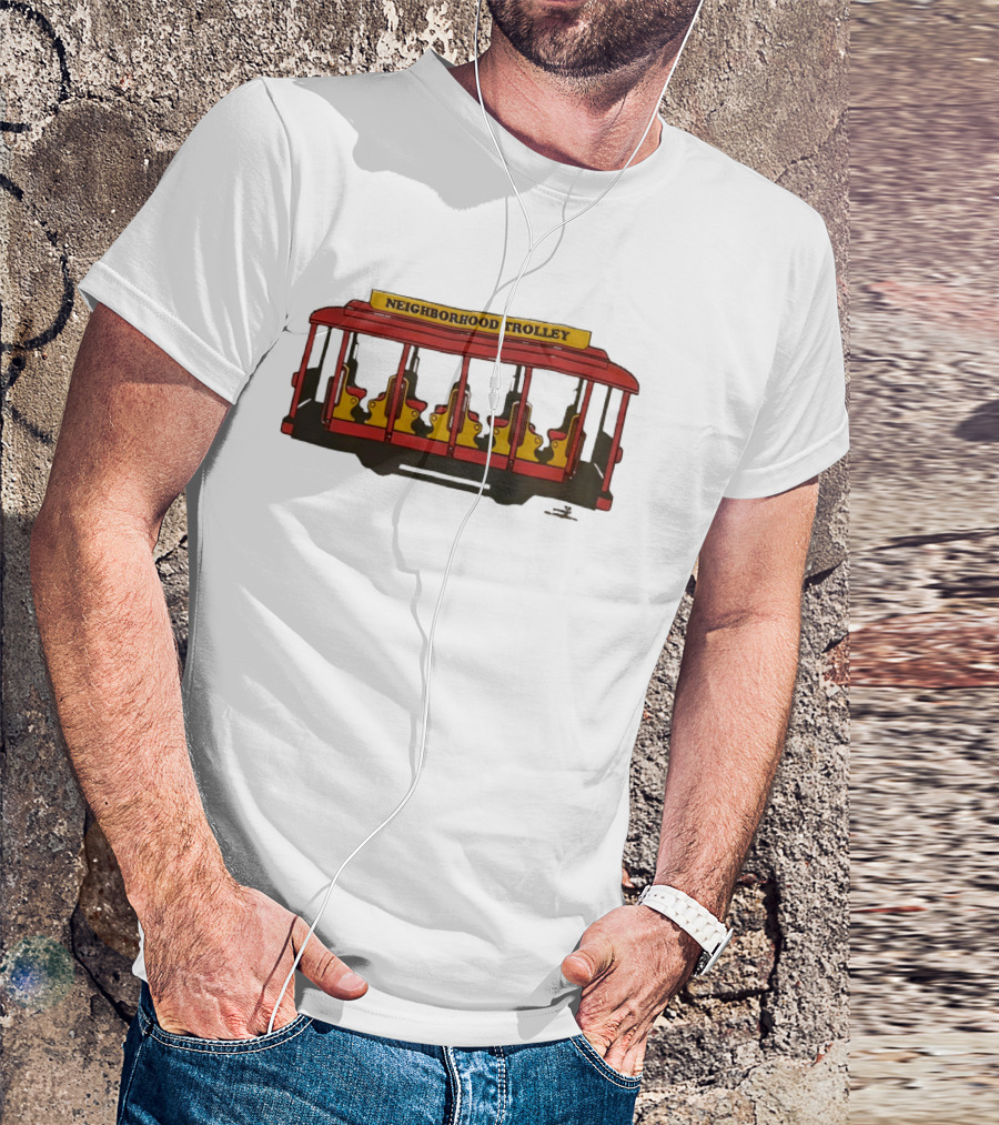 Neighborhood Trolley Mister Rogers' Neighborhood Iconic Red Trolley T-Shirt