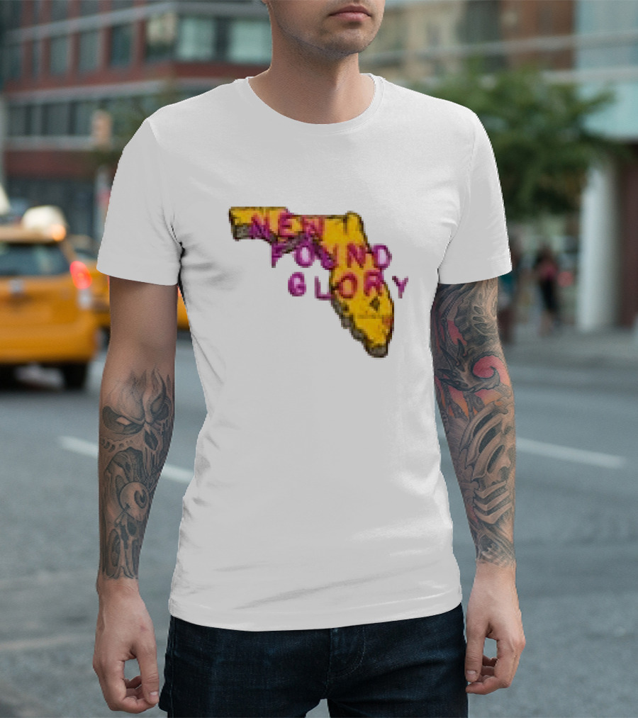New Found Glory Florida Map You've Gotta Try Do What It Takes To Give Yourself A Break T-Shirt