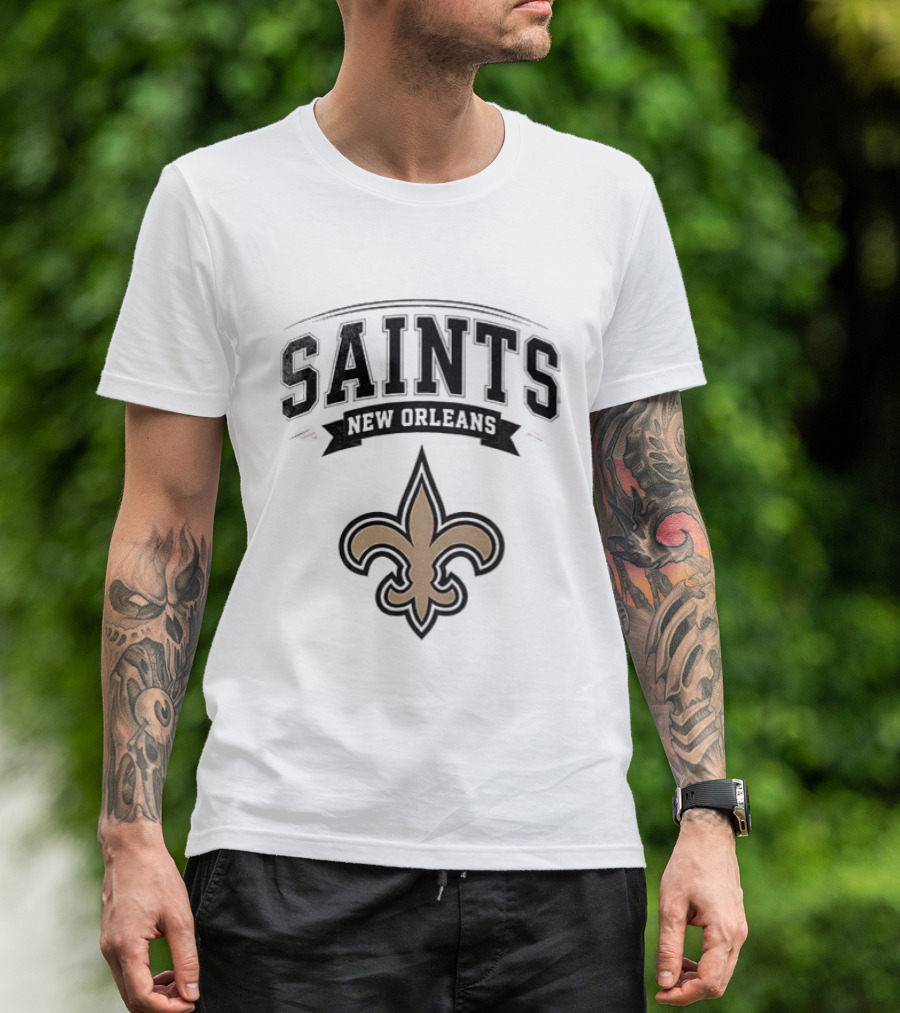 New Orleans Saints Ghostface Running Football Collaboration T-Shirt
