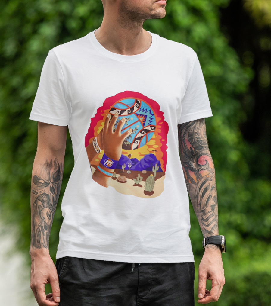 Phoenix Suns Desert Basketball Southwest NBA Cactus Mountain T-Shirt