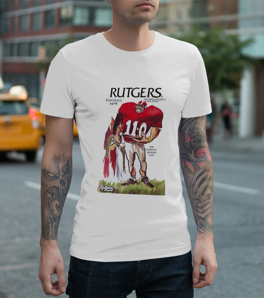 Rutgers Football 1976 The State University Of New Jersey Perfect Season 11 0 T-Shirt