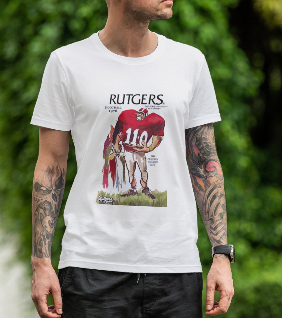 Rutgers Football 1976 The State University Of New Jersey Perfect Season 11 0 T-Shirt