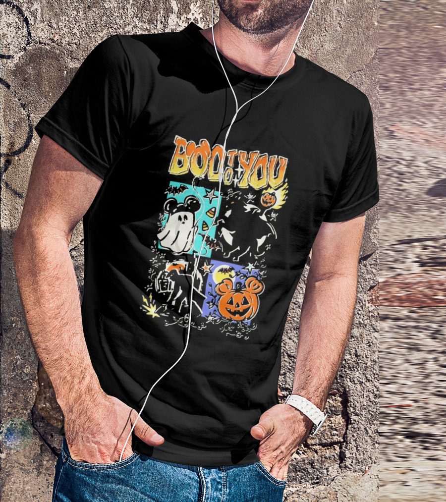 Boo To You Ghost And Pumpkin Halloween Fun T-Shirt