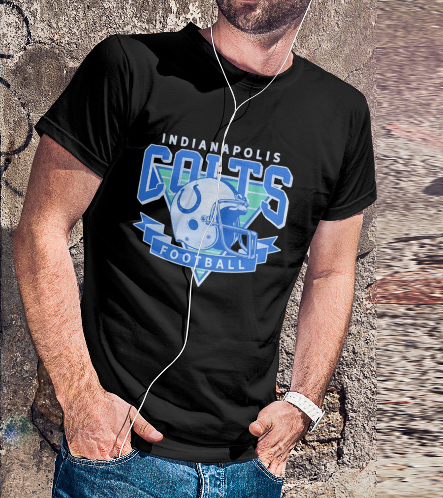 Indianapolis Colts Football Helmet Vintage Team T-Shirt