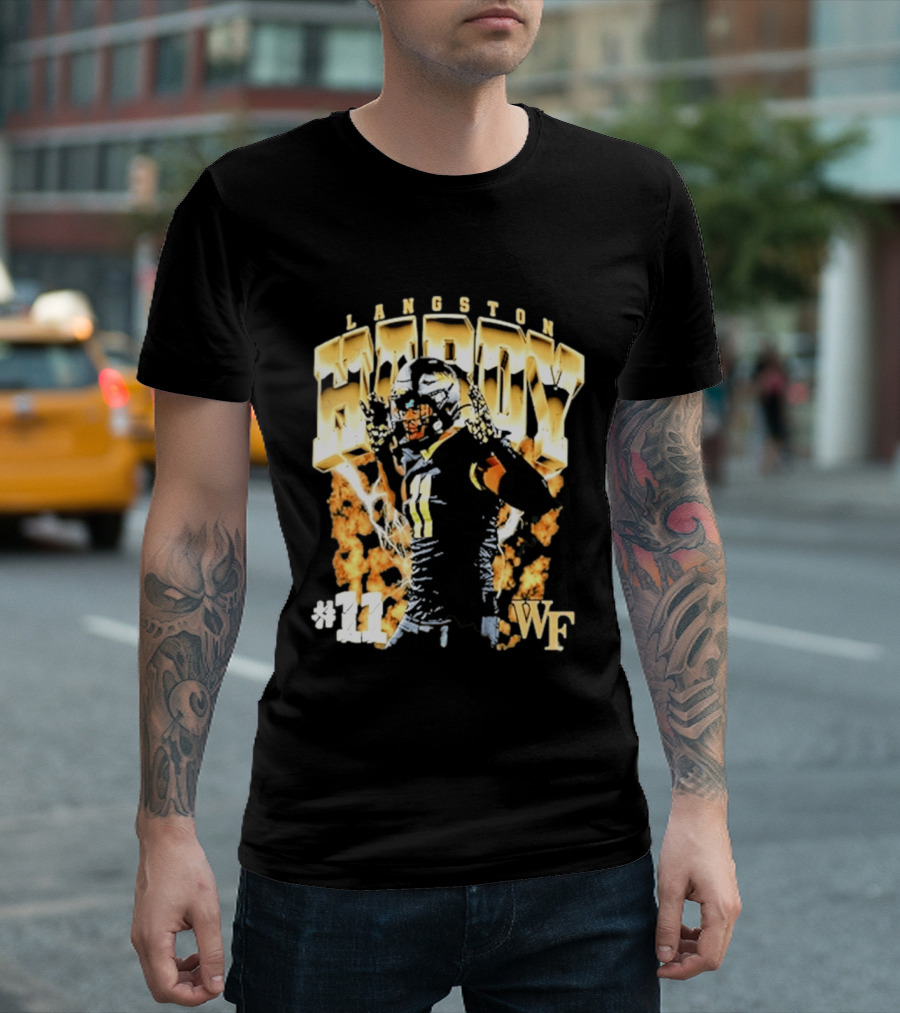 Ncaa Football Langston Hardy Wake Forest Demon Deacons #11 WF T-Shirt
