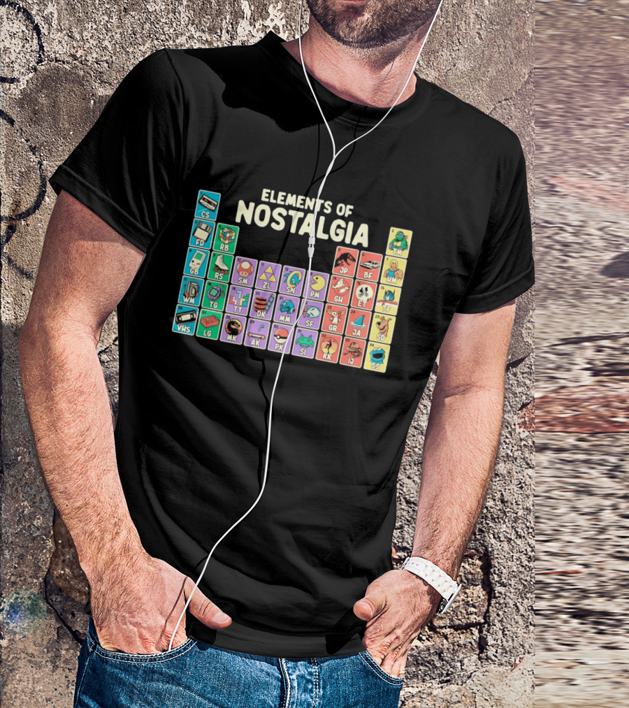 Elements Of Nostalgia Periodic Table Classic Memories T-Shirt
